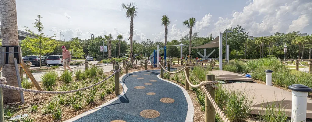 Serenity Garden Path - Mount Pleasant Memorial Waterfront Park Serenity Garden Path