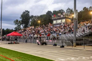 spectators in stadium seats