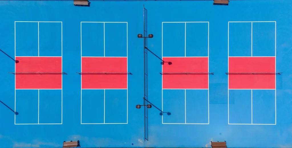 Aerial Pickleball Court